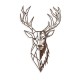 Decorative Metal Wall Accessory Rusty Deer 3 Antiquation Decorative Metal Wall Accessory Rusty Deer 3 Antiquation