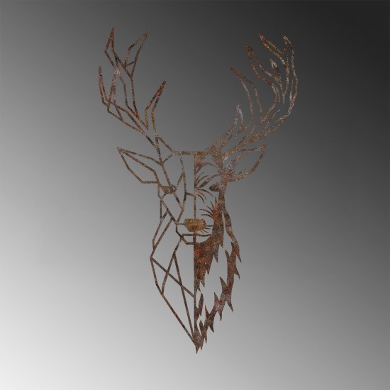 Decorative Metal Wall Accessory Rusty Deer 3 Antiquation Decorative Metal Wall Accessory Rusty Deer 3 Antiquation