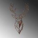 Decorative Metal Wall Accessory Rusty Deer 3 Antiquation Decorative Metal Wall Accessory Rusty Deer 3 Antiquation