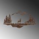 Decorative Metal Wall Accessory Rusty Landscape 1 Antiquation Wallxpert Decorative Metal Wall Accessory Rusty Landscape 1 Antiquation