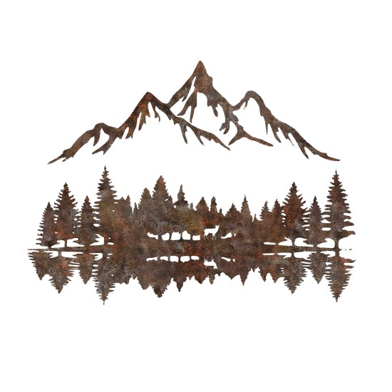 Decorative Metal Wall Accessory Rusty Landscape 2 Antiquation Wallxpert Decorative Metal Wall Accessory Rusty Landscape 2 Antiquation