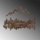 Decorative Metal Wall Accessory Rusty Landscape 2 Antiquation Wallxpert Decorative Metal Wall Accessory Rusty Landscape 2 Antiquation