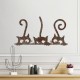 Wallxpert Decorative Metal Wall Accessory Rusty Cats 1 Antiquation
