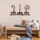 Wallxpert Decorative Metal Wall Accessory Rusty Cats 1 Antiquation