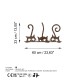 Wallxpert Decorative Metal Wall Accessory Rusty Cats 1 Antiquation