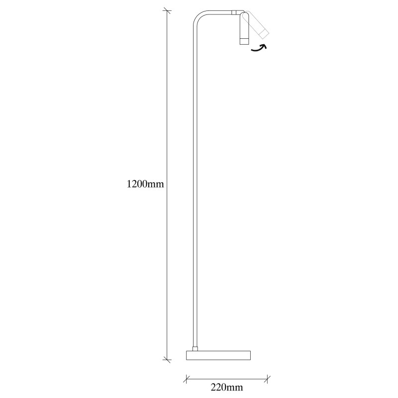 Opviq Floor Lamp Uğur - 6051 Black