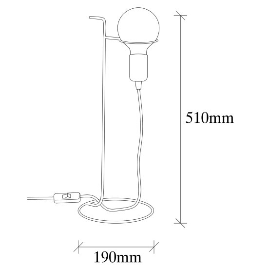 Table Lamp Pota - 3674 Black