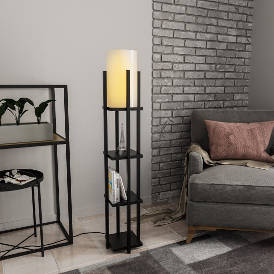 Floor Lamp Shelf Lamp - 8111 Black Floor Lamp Shelf Lamp - 8111 Black