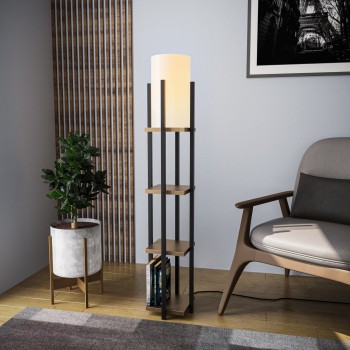 Floor Lamp Shelf Lamp - 8115 Black
Gold