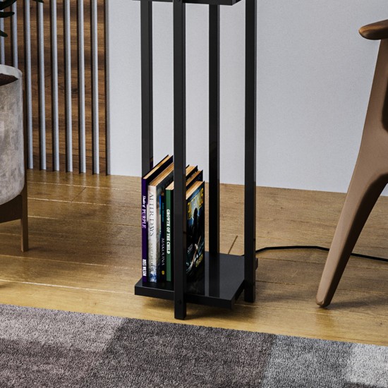 Floor Lamp Shelf Lamp - 8125 Black Floor Lamp Shelf Lamp - 8125 Black