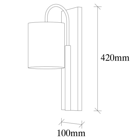Opviq Wall Lamp Baston - 3461 Black
Cream