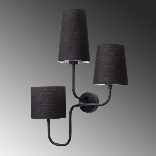 Wall Lamp Çatal - 3571 Black Wall Lamp Çatal - 3571 Black