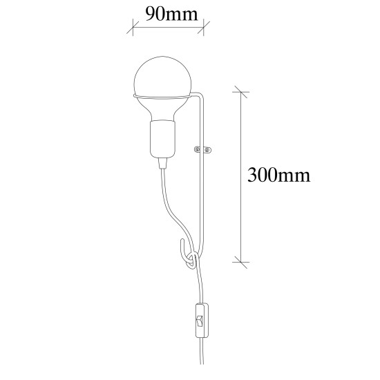 Wall Lamp Pota - 3661 Copper Wall Lamp Pota - 3661 Copper