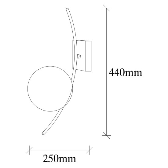 Wall Lamp Hilal - 3821 Black
White Opviq Wall Lamp Hilal - 3821 Black
White