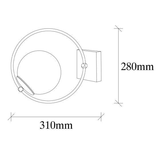 Wall Lamp Dolunay - 3911 Black
White Wall Lamp Dolunay - 3911 Black
White
