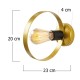 Wall Lamp Halka - 3931 Gold
Black Wall Lamp Halka - 3931 Gold
Black