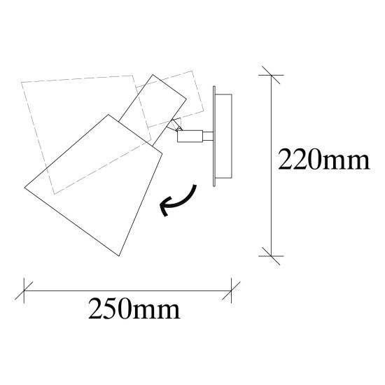 Opviq Wall Lamp Kem - 6346 Antique