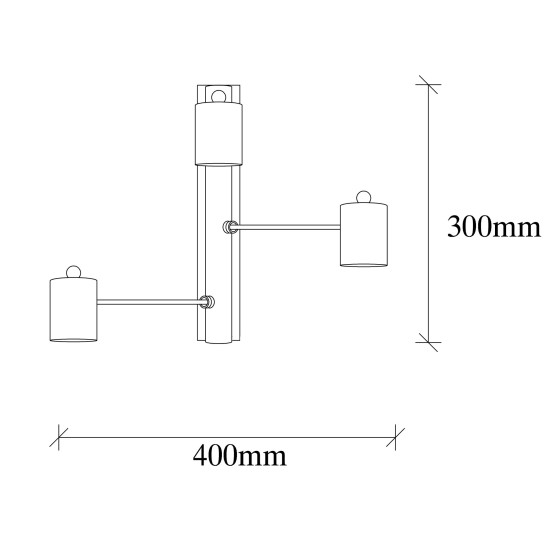 Wall Lamp Hexa - 6946 Black Wall Lamp Hexa - 6946 Black