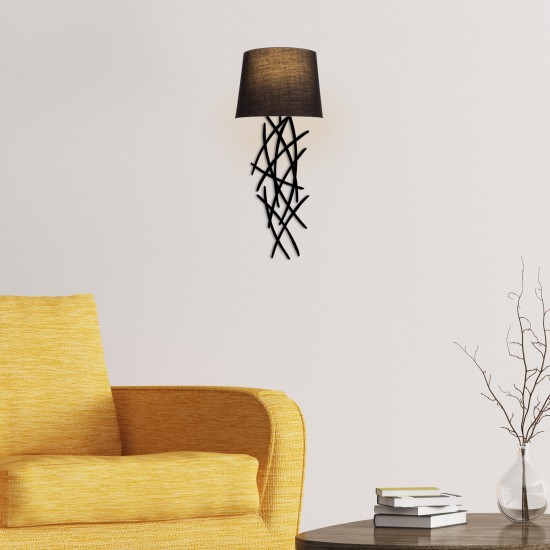 Wall Lamp Asaf - 6984 Black Wall Lamp Asaf - 6984 Black