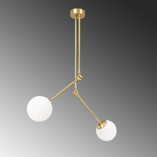 Chandelier Cambaz - 3452 Gold
White Chandelier Cambaz - 3452 Gold
White