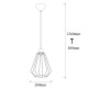 Chandelier Kese - 4536 Black Chandelier Kese - 4536 Black