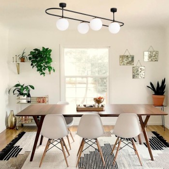 Φωτιστικό Οροφής Πολύφωτο - Abakus - 4891 - Χρώμα Μαύρο