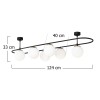 Opviq Chandelier Abaküs - 4911 Black
White