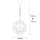 Opviq Chandelier Gezegen - 4843 Gold
Black