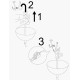 Opviq Chandelier Gezegen - 4843 Gold
Black