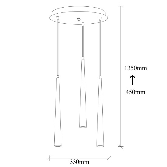 Chandelier Uğur - 6072 Black Chandelier Uğur - 6072 Black