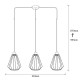Chandelier Kese - 6236 Black Chandelier Kese - 6236 Black