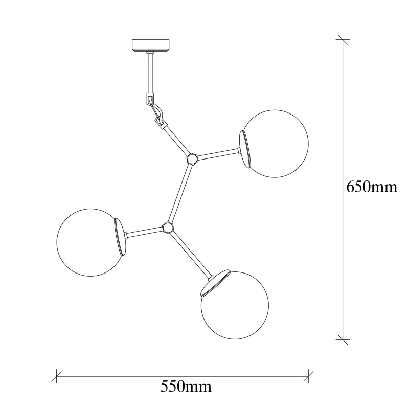 Chandelier Damar - 6317 Yellow
White
