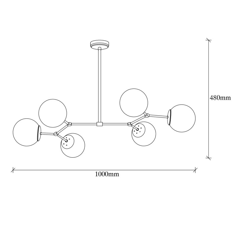 Chandelier Damar - 6322 Yellow
White