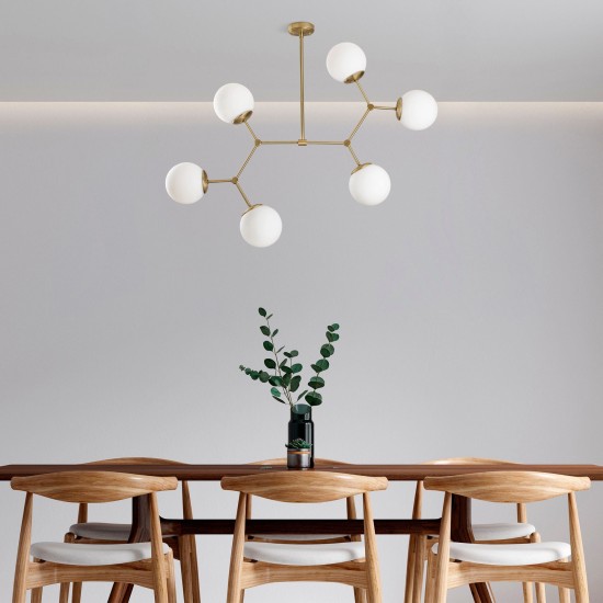 Chandelier Damar - 6327 Yellow
White Chandelier Damar - 6327 Yellow
White