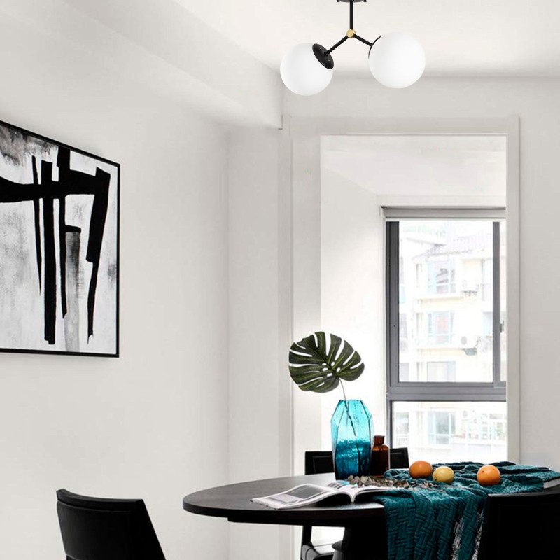 Opviq Chandelier Damar - 6331 Black
White