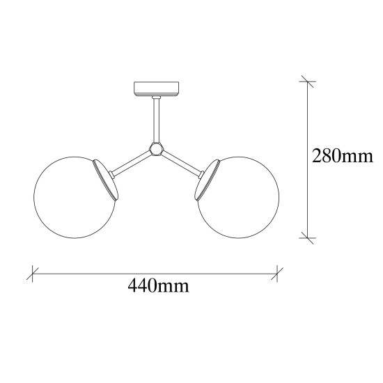 Chandelier Damar - 6331 Black
White Opviq Chandelier Damar - 6331 Black
White