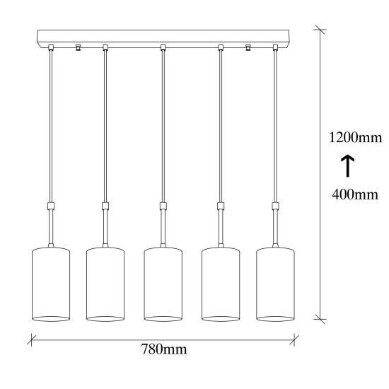 Opviq Chandelier Kem - 6386 Gold
Black