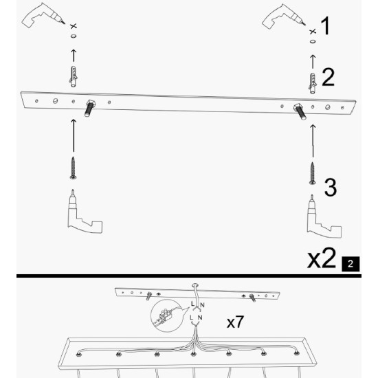 Opviq Chandelier Kem - 6386 Gold
Black
