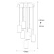 Opviq Chandelier Kem - 6391 Gold
Black