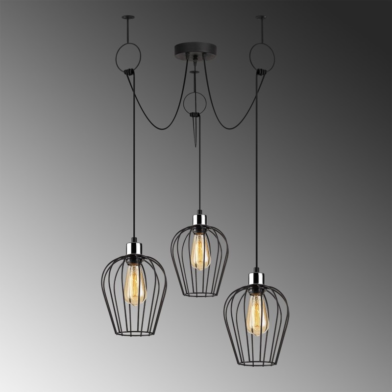 Chandelier Tel - 6686 Black