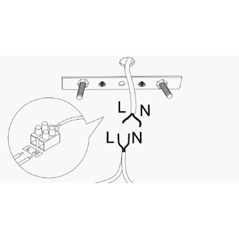 Chandelier Tel - 6686 Black