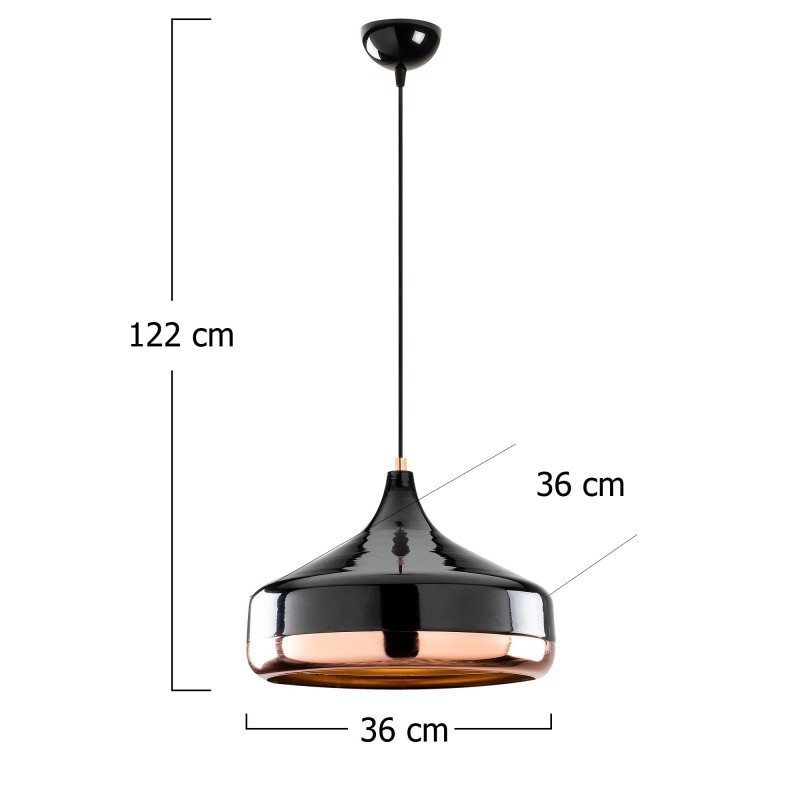 Opviq Chandelier Yıldo - 253-S Black
Copper