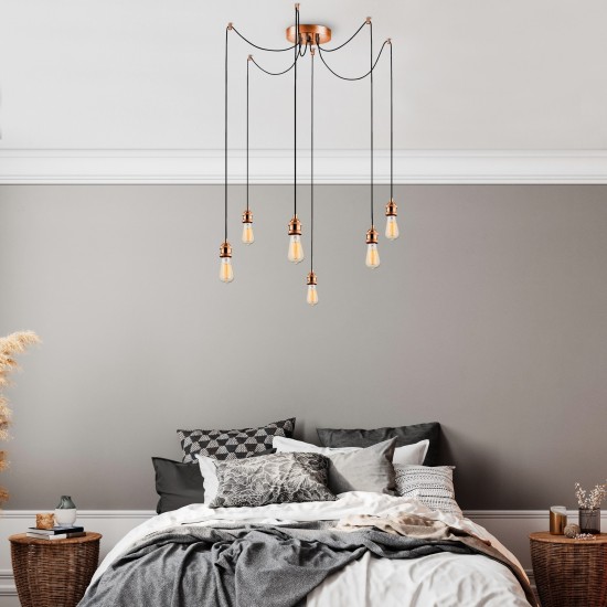 Chandelier Kabluni - MR - 914 Copper Opviq Chandelier Kabluni - MR - 914 Copper