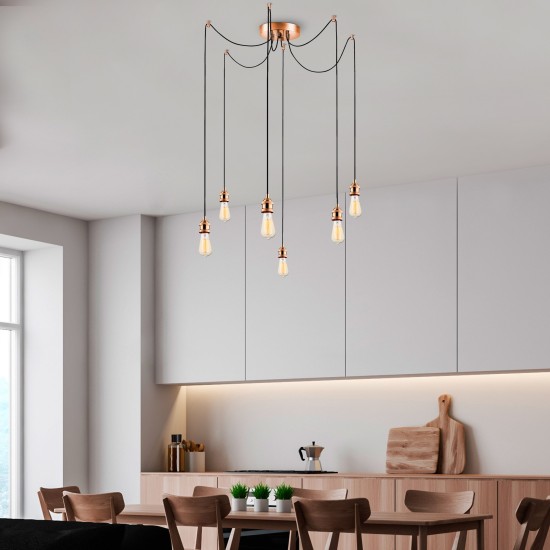 Chandelier Kabluni - MR - 914 Copper Opviq Chandelier Kabluni - MR - 914 Copper