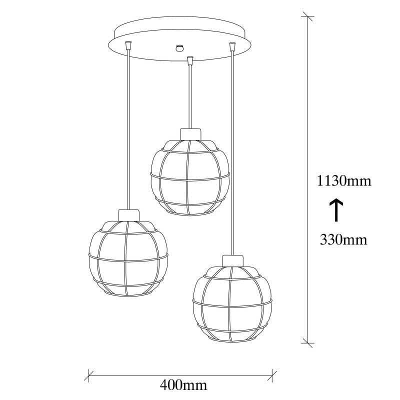 Chandelier Tellini - MR - 1001 Black