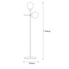 Opviq Floor Lamp Mudoni - MR - 955 Gold