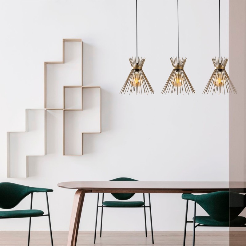 Opviq Chandelier Kirpi - 3089 Black