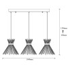 Opviq Chandelier Kirpi - 3089 Black