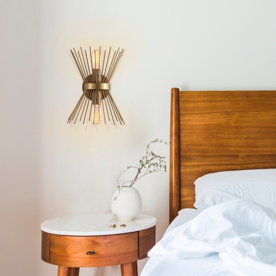 Wall Lamp Kirpi - 3092 Gold Opviq Wall Lamp Kirpi - 3092 Gold