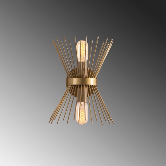 Wall Lamp Kirpi - 3092 Gold Opviq Wall Lamp Kirpi - 3092 Gold